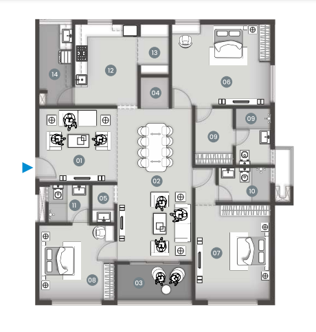 Vaisakhi Sundar Sky Lounge  floor plan layout